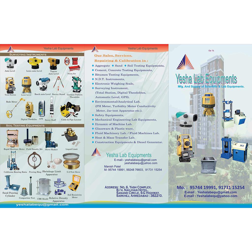 construction lab equipments